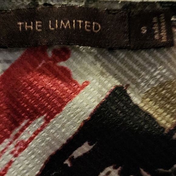 The LimitedClassy Ruffle Neck Black/Pink Blouse Size Small - Picture 3 of 3